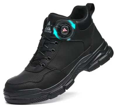 Produktbild von Hohe Sicherheitsschuhe Antirutsch - Leichte Arbeitsschuhe - Sicherheitsstiefel mit Stahlkappe