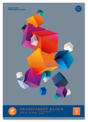 Produktbild von Staufen Transparentpapierblock 25 Bogen 80g/m² DIN A3
