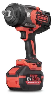 Zdjęcie produktu dla Klucz udarowy SET IWBL 1000 2024 K (2x4.0Ah), STAYER