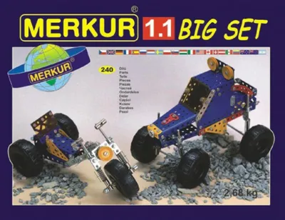 Obrázek produktu pro Merkur 1.1 Stavebnice vozidel, 256 dílů, 10 modelů