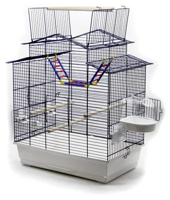 Produktbild von XXL Vogelkäfig Wellensittich Kanarien mit Freisitz & Zubebör