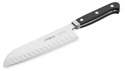 Produktbild von Hoffmann Santokumesser 18 cm Kullenschliff Solingen handgeschmiedet
