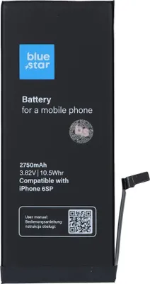 Produktbild von AKKU passend für iPhone 6s Plus 2750 mAh Blue Star HQ