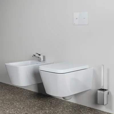 Image de Ideal Standard Ensemble brosse WC Conca Cube T4494AA Chromé