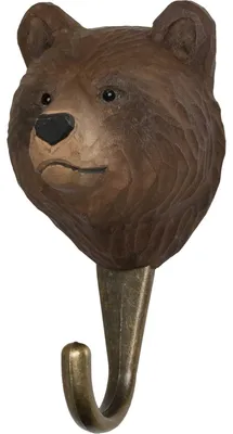 Image de Patère en bois - Ours