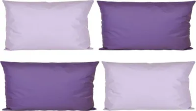 Produktbild von JACK 4x Outdoor Lounge Kissen 30x50cm viele Farben Dekokissen inkl. Füllung Wasserfest Sitzkissen Garten Stuhl, Farbe:2x Flieder - 2x Lila