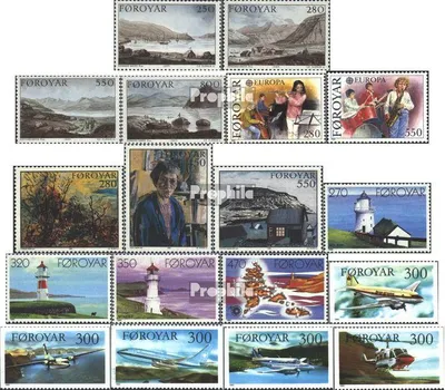 Produktbild von Briefmarken Dänemark - Färöer 1985 Mi 112-129 (kompl.Ausg.) Jahrgang 1985 komplett postfrisch Inseln