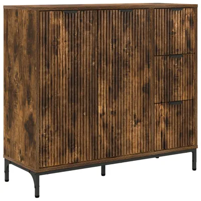 Obrázek produktu pro Servírovací skříň se zásuvkou Kouřový dub 89,5 x 33 x 82 cm
