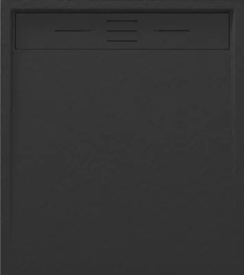 Produktbild von Granitan | Duschwanne VIVA - 90 x 80 cm - Schwarz - Antirutsch-Oberfläche - Elegantes Design