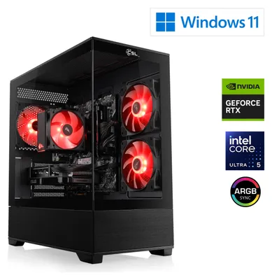 Produktbild von Gaming PC M13530H / Intel Core Ultra 5 250KF Plus, 18x 4200 MHz / NVIDIA RTX5060Ti / 16 GB DDR5 RAM / M.2 SSD 1000 GB - Windows 11 Home
