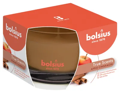 Produktbild von Bolsius Duftglas medium Apfel Zimt