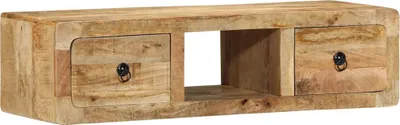 Produktbild von TV-Wandschrank 100x32x25 cm Raues Massivholz Mango