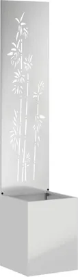 Image de vidaXL Brise-vue de jardin, toile argentée, 32 x 150 cm, acier galvanisé