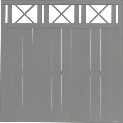 Produktbild von Zaun Hauptelement Konsta Provence 180 x 180 cm basaltgrau