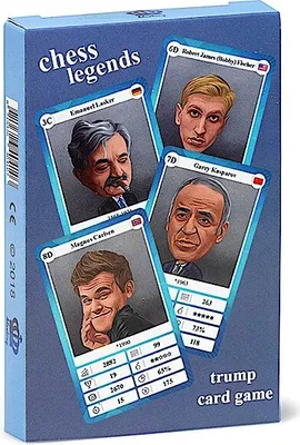 Produktbild von Schach Quartett - Trumpf Kartenspiel mit 32 Schach-Legenden für Kinder und Erwachsene