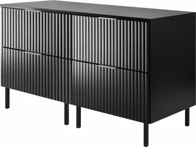 Image de Meuble sous-vasque, blanc mat, 120 (2 x 60) x 77 x 46 cm, poignée dorée, pieds noirs + plan de travail
