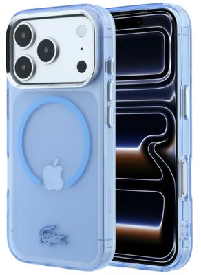 Zdjęcie produktu dla Etui Lacoste IML Frosted do iPhone 18 Pro Max / 17 Pro Max niebieski