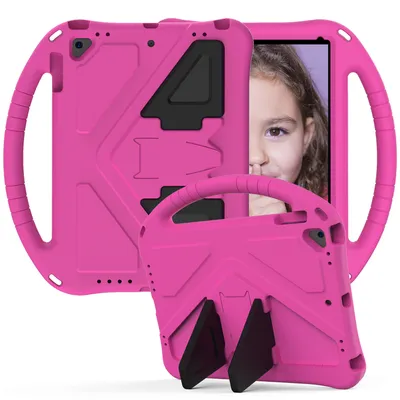 Produktbild von Kinder Hülle für iPad Air 2 / iPad 6th/ iPad Pro 9.7, Eva Leichte Stoßfeste Faltbarem Ständer, Kids Griff Schutzhülle Rosa