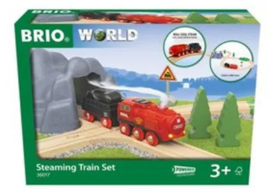 Obrázek produktu pro Ravensburger BRIO World 36017 Sada parní lokomotivy na baterie - z komína lokomotivy se při jízdě valí studená pára 63601700