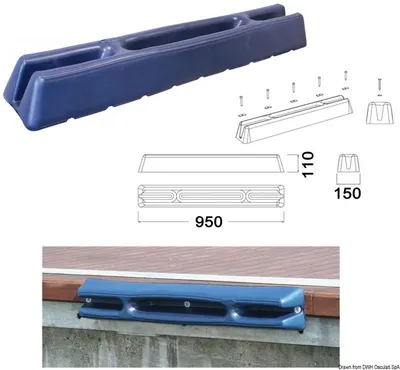 Immagine prodotto di Parabordo per pontile 950 mm blu , 1 pezzo