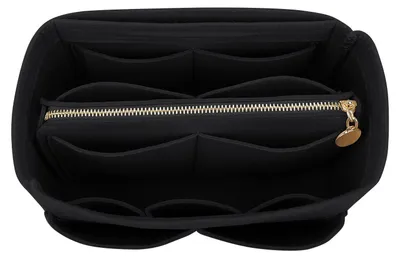Produktbild von Taschenorganizer für Handtaschen – Filz-Innenfutter mit Reißverschluss – Schwarz