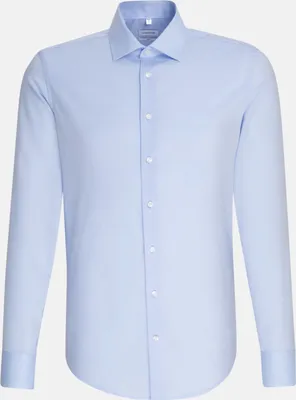 Produktbild von Seidensticker BUSINESS Herren Hemd Langarm Kent Slim Hellblau 41