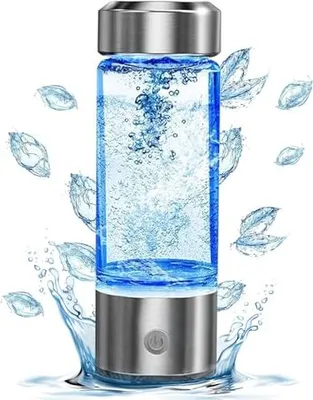 Produktbild von Ytyomur Wasserstoffwasserflasche, 450 ml USB wiederaufladbare Glasmaschine, 3 min schnelle Elektrolyse, Generatorreisen, Sportarten