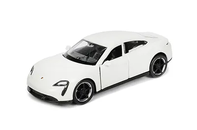 Produktbild von Porsche Taycan Turbo S 12cm Modellauto Rückzug Welly Metall Modell Auto Spielzeugauto Geschenk Kinder Spielzeug 27 (Weiss)