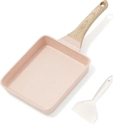 Image de Poêle à omelette Tamagoyaki antiadhésive avec revêtement en granit pour induction, sans  - RIOVARM