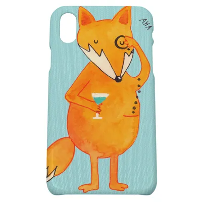 Produktbild von Mr. & Mrs. Panda Iphone 10 Handyhülle Fuchs Lord - Türkis Pastell - Geschenk, Neugierig, Cover, Spruch Lustig, Hülle, Motivation, Cocktail, Schick, Füchse, X, Handy