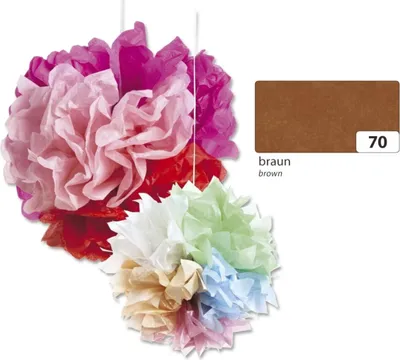Immagine prodotto di Folia 91070 Seta floreale - 50 x 70 cm, 5 fogli, marrone