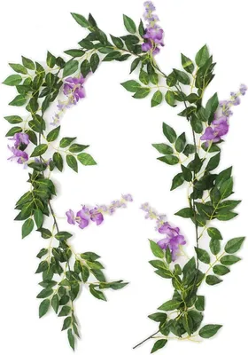 Image de Lierre décoratif, Lierre, Fleurs artificielles pour la décoration, Accessoires de décoration intérieure, Plantes artificielles (180 cm) - WISBLOOM