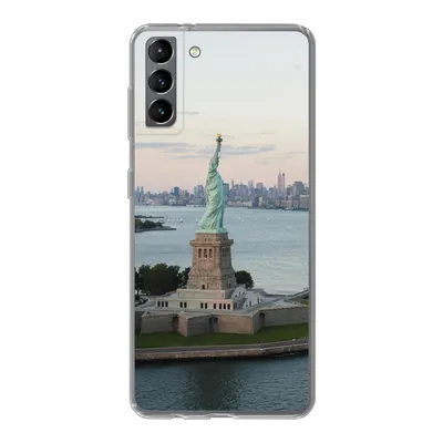 Produktbild von MuchoWow® Handyhülle Schutzhülle Hülle für Samsung Galaxy S21 Plus New York - Freiheitsstatue - Amerika Silikon Softcase Handy Hülle - Handy-Tasche