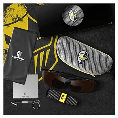 Produktbild von Polarisierte Sport-Sonnenbrille - Entspiegelte Kupfer-TAC-Gläser für den Tag - Halbrandloser Metallrahmen - Fahren, Angeln, Schießen - Uni