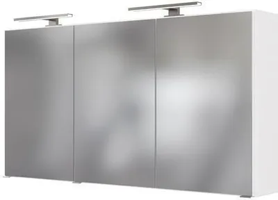 Obrázek produktu pro Spiegelschrank >Garda< in weiß - 120x66x20cm (BxHxT)