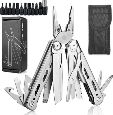 Produktbild von Multitool-Set mit 14-fach-Funktionen, Metall, für Überleben, Camping, Jagen, Wandern