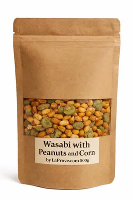 Immagine prodotto di Miscela salata di arachidi, mais e wasabi 500 g
