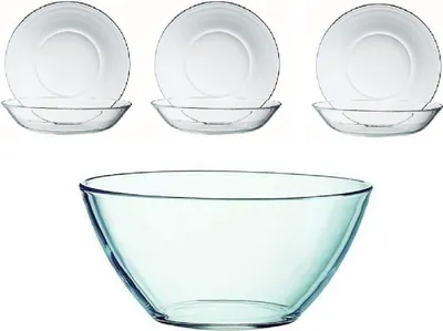 Produktbild von Luminarc Cosmos Schüssel 28 cm+ Puddinteller 14 cm Set 7 tlg