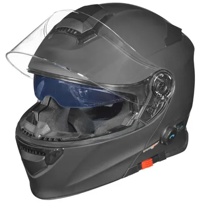 Produktbild von RS-983 Bluetooth Klapphelm Motorradhelm Conzept Motorrad Modular Helm rueger Schwarz Matt XS (53-54)