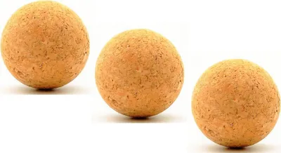 Produktbild von 3 x Kork Kugel 3 cm - Weinkorken Kugelstopfen Holzkorken Korkbälle Korkstopfen