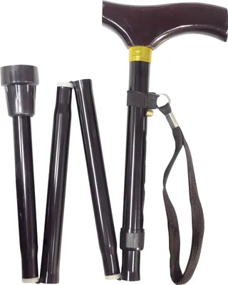 Produktbild von Aidapt Gehstock Holzgriff - faltbar