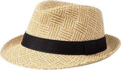 Produktbild von Beechfield - Fedora-Hut, Trinkhalm PC8108 (L-XL) (Natürlich/Schwarz)