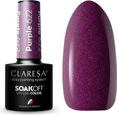 Produktbild von CLARESA SoakOFF UV/LED Gel - Purple 622, 5 ml