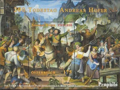 Produktbild von Briefmarken Österreich 2010 Mi Block58 (kompl.Ausg.) postfrisch Freiheitskämpfer