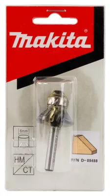 Obrázok produktu pre Makita fréza s uhlovými hranami 6 mm - D-09488
