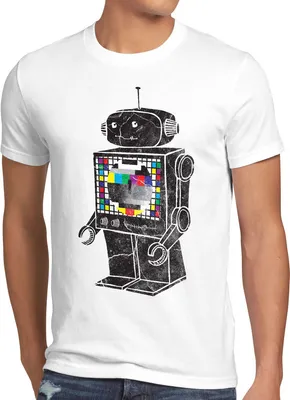 Produktbild von style3 Sheldon Testbild Roboter T-Shirt Herren