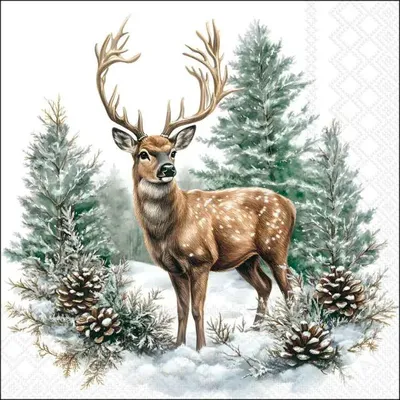 Productafbeelding van Ambiente servetten, 33 x 33 cm – Winterthema