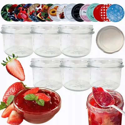 Produktbild von Wamar-Sosenka 6er-Set Glasbehälter 235ml mit Deckel