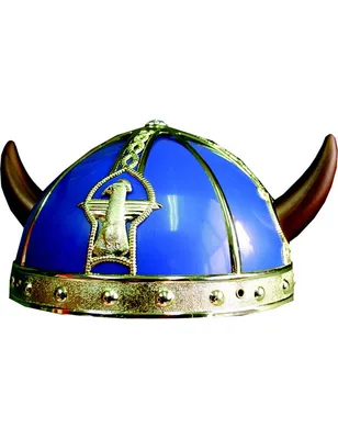 Produktbild von Wikinger Helm für Kinder blau-gold
