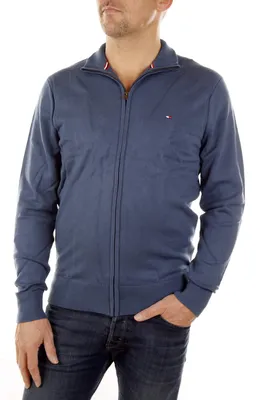 Produktbild von Tommy Hilfiger Herren Strickjacke ES ATLANTIC Z-THRU CF, 457 Petrol